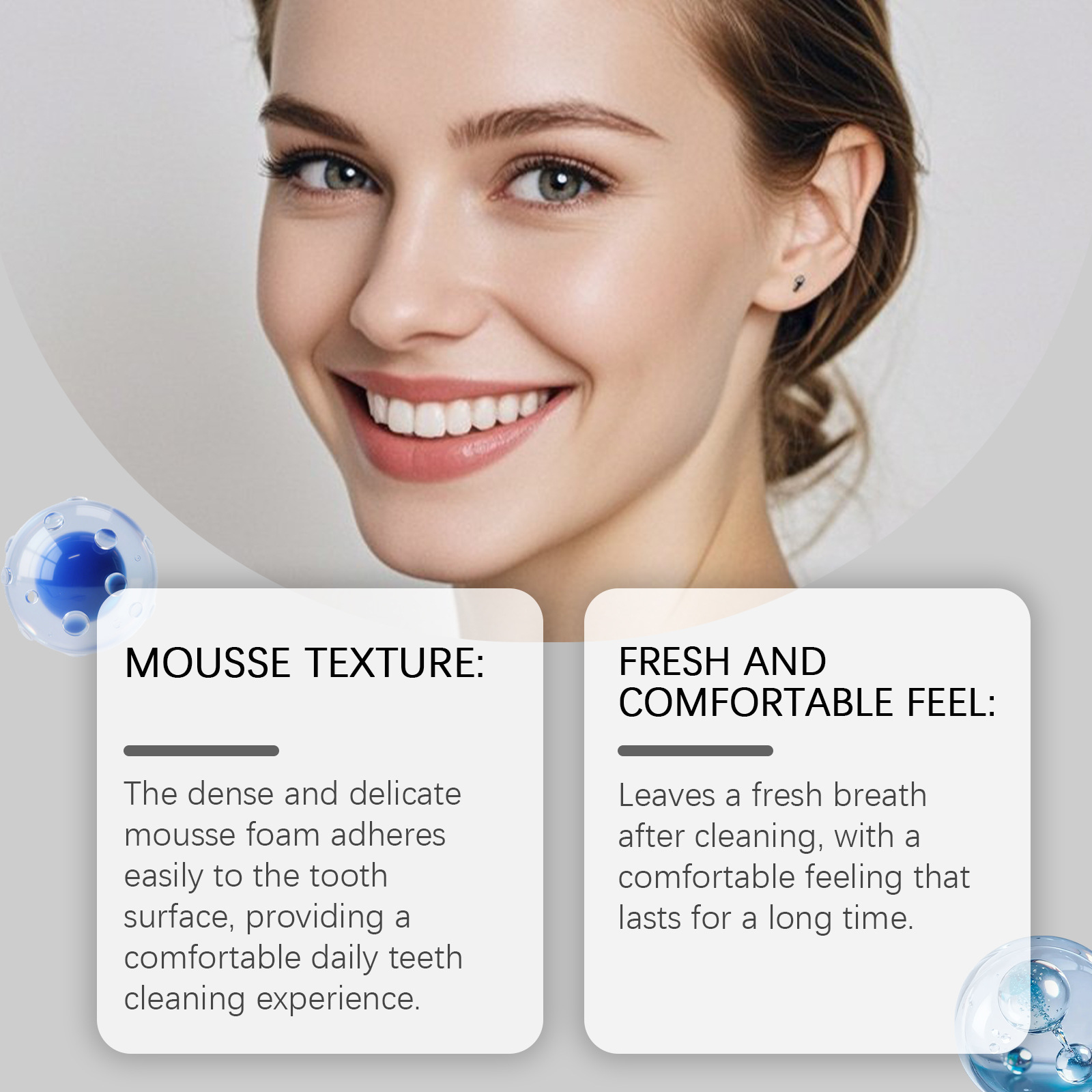 Teeth Whitening Foam Toothpaste - Espuma Dental Blanqueadora 5D, Elimina la