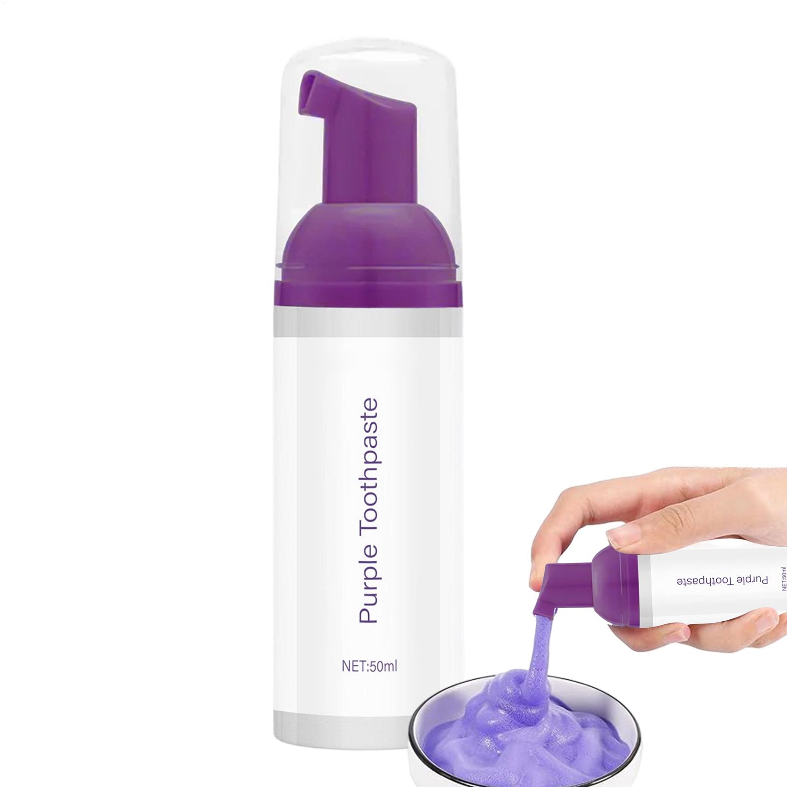 Teeth Whitening Foam Toothpaste - Pasta de dientes blanqueadora morada de
