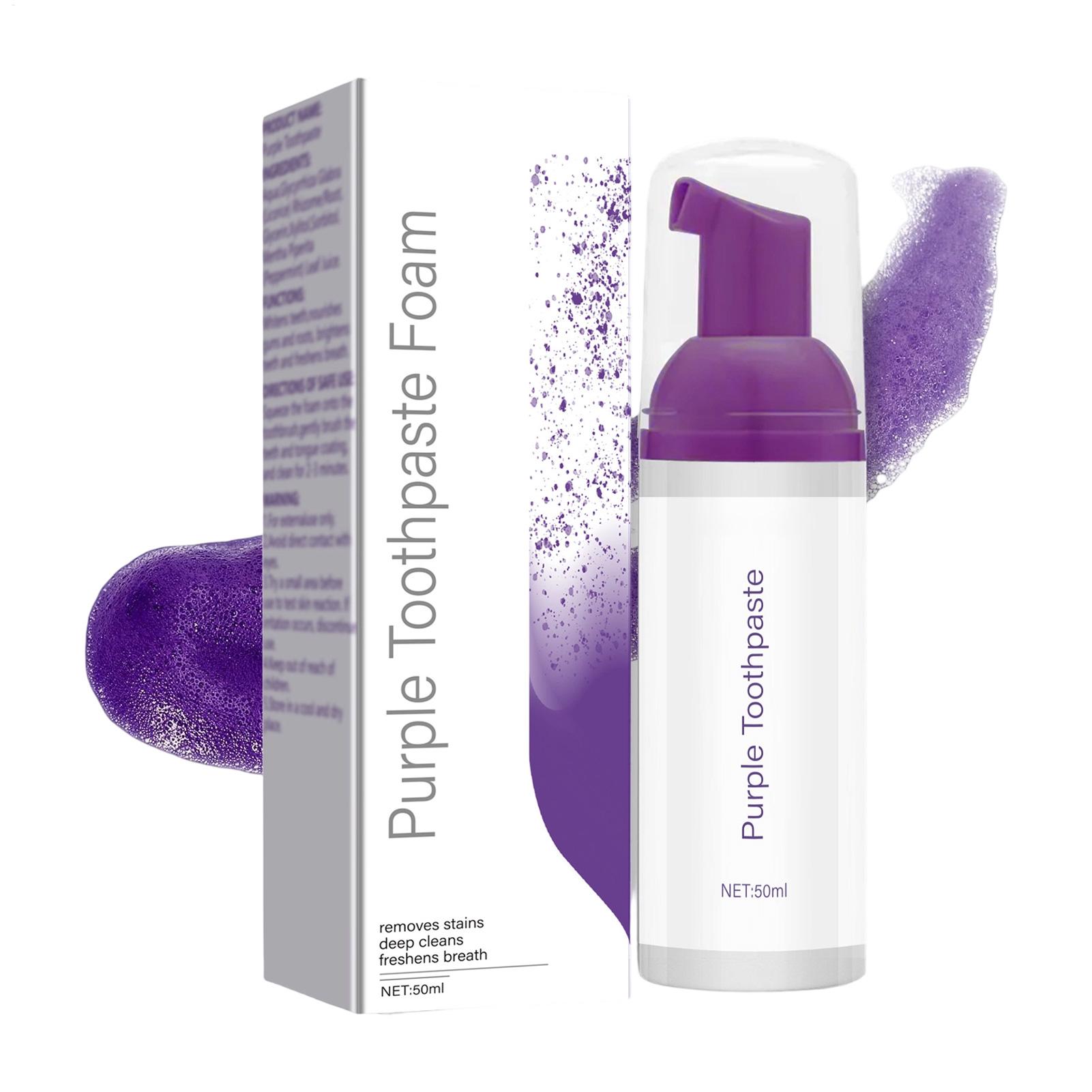 Teeth Whitening Foam Toothpaste - Pasta Dental Espumosa, Espuma Fina, Blanqueadora,