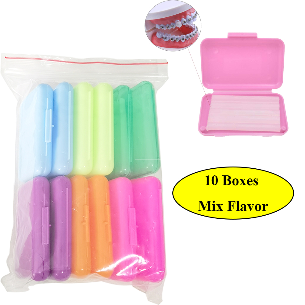 Teeth Whitening Gum - 10 cajas de cera de alivio