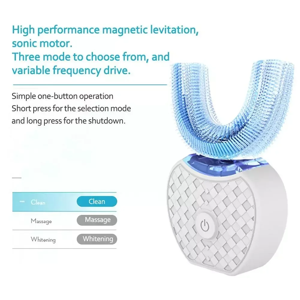 Cepillo de dientes eléctrico u - Teeth Whitening Blue Light reseña y precio