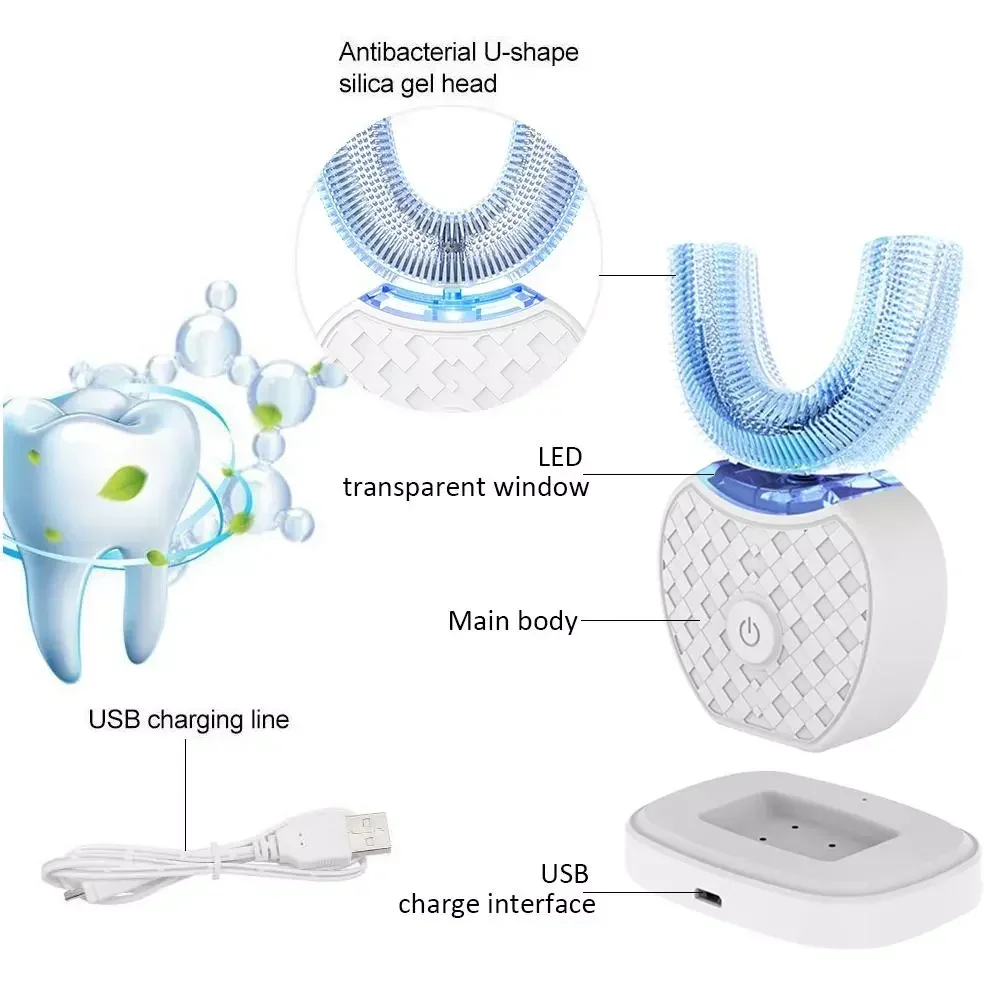Cepillo de dientes eléctrico u - Teeth Whitening Blue Light reseña y precio