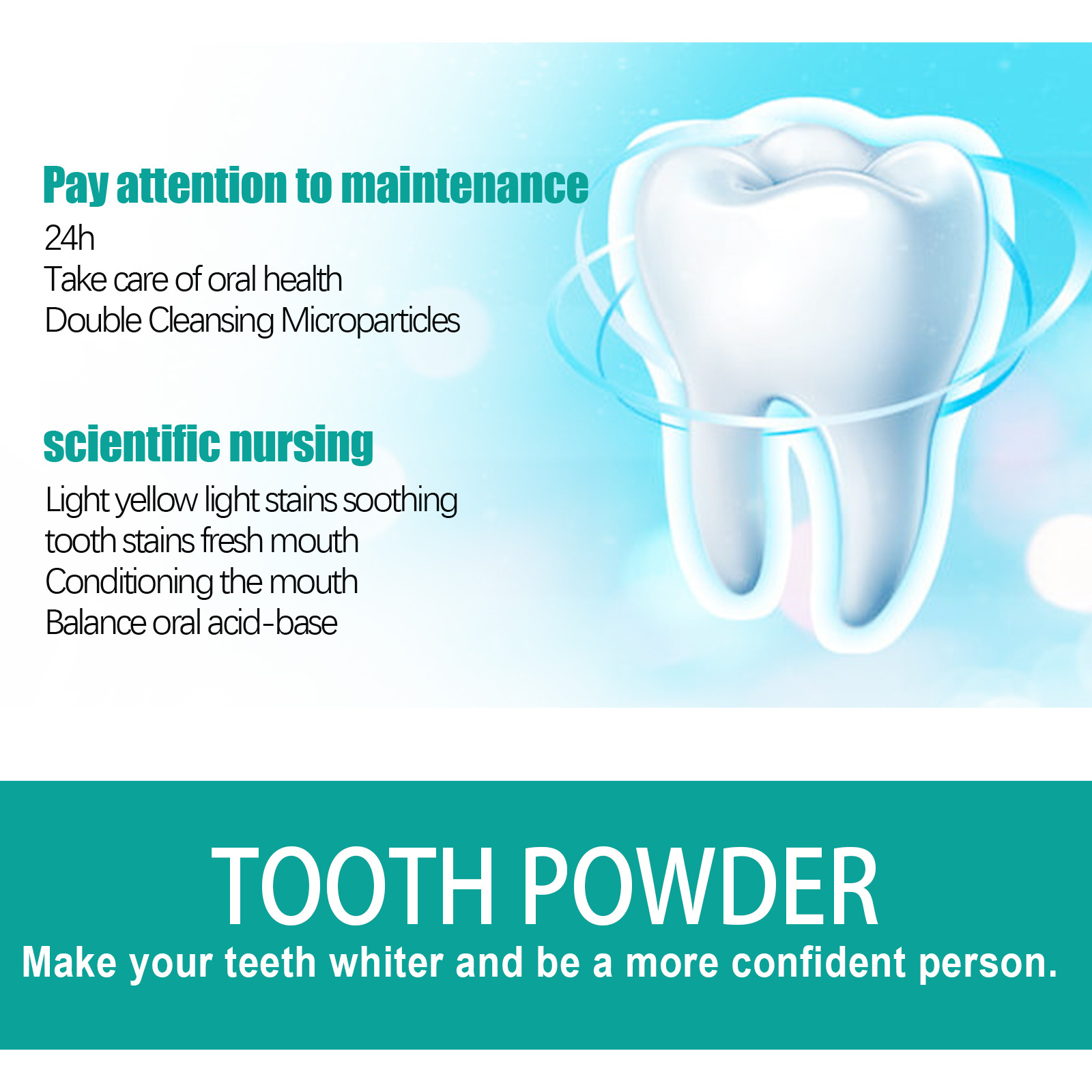 Polvo de menta para dientes, a - Teeth Whitening Powder reseña y precio