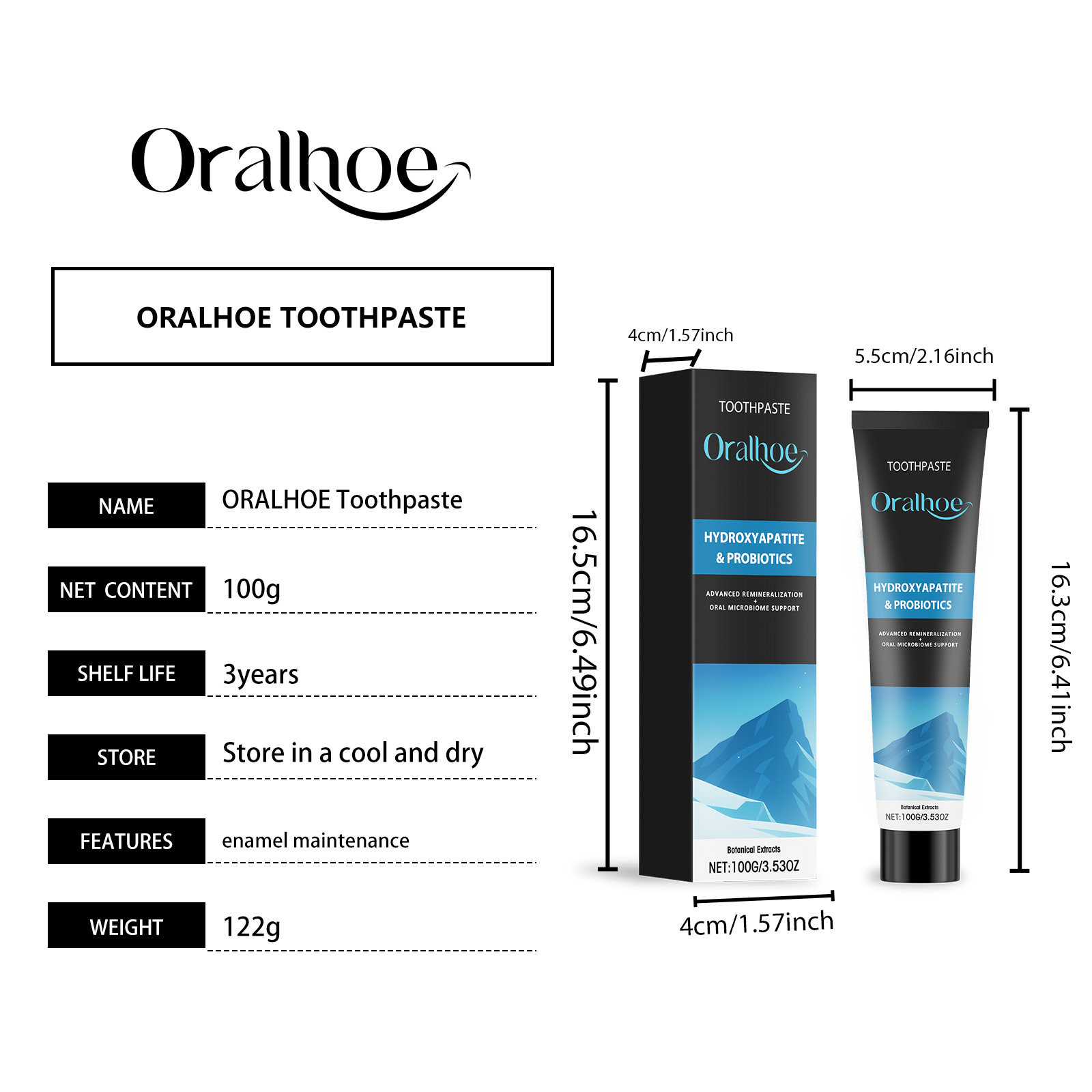 Pasta Dental Oralhoe con Hidro - Remineralizing Toothpaste reseña y precio
