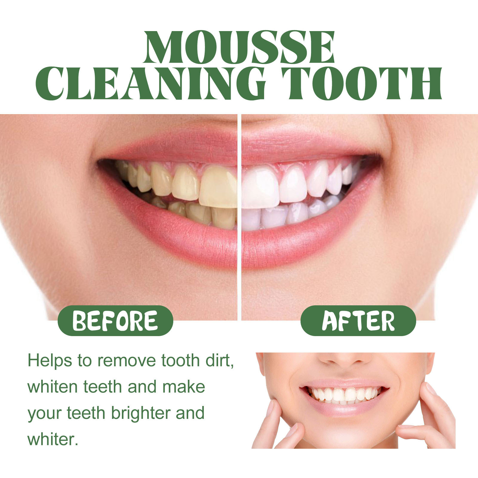 Espuma blanqueadora portátil d - Teeth Whitening Foam Toothpaste reseña y precio