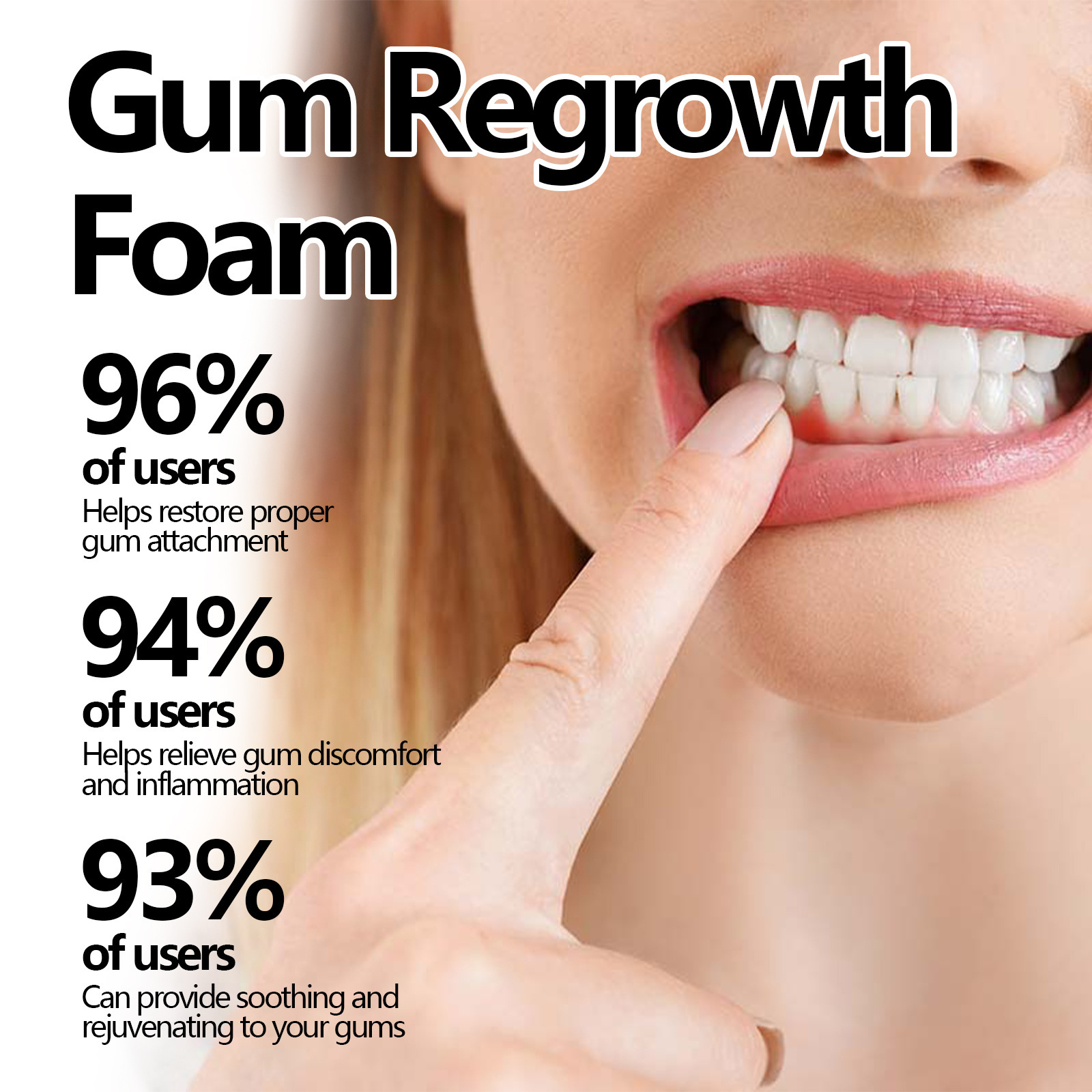 Espuma Reparadora de Encías, P - Teeth Whitening Foam Toothpaste reseña y precio