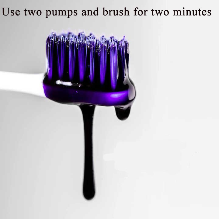 V34 púrpura iluminar blanqueam - Teeth Whitening Foam Toothpaste reseña y precio
