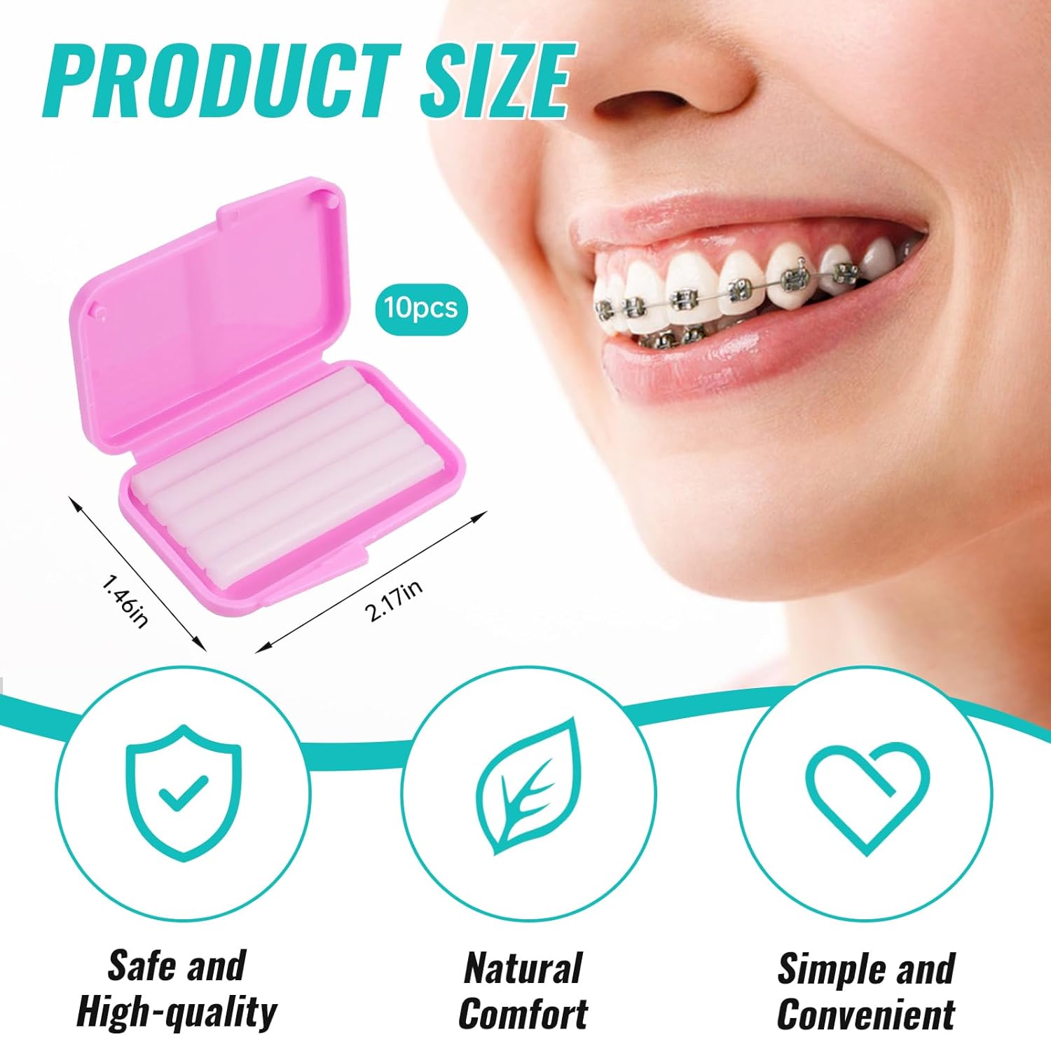10 cajas de cera de alivio de  - Teeth Whitening Gum reseña y precio