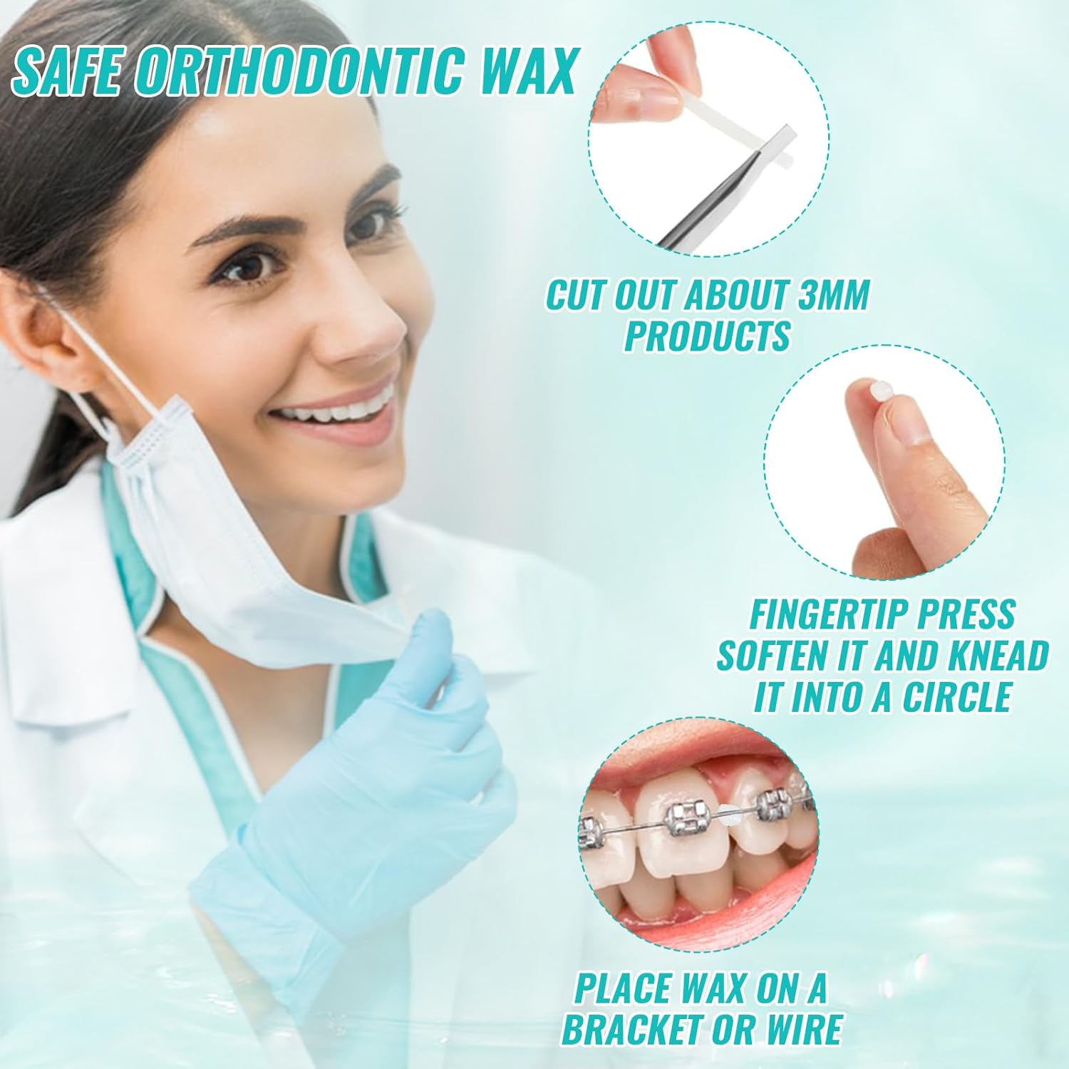 10 cajas de cera de alivio de  - Teeth Whitening Gum reseña y precio