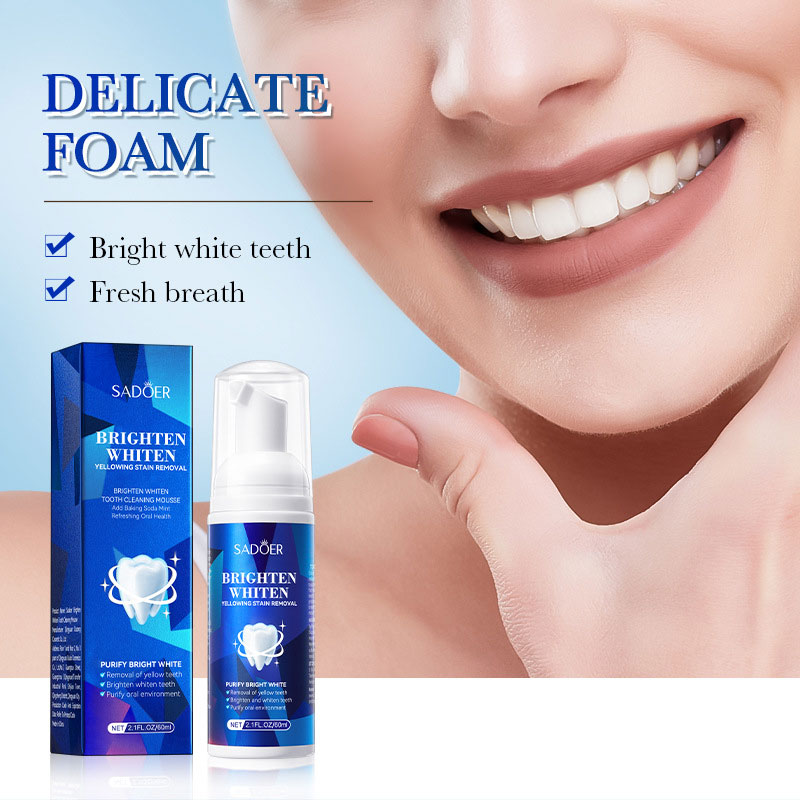 SADOER Mousse limpiadora de di - Teeth Whitening Xylitol Gum reseña y precio